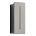 LED фасадна луна за вграждане в стена VK LEADING LIGHT VK/02055/G/W FUNE 3W 3000K IP54 GREY RECTANGULAR FACADE RECESSED LAMP