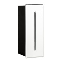 LED фасадна луна за вграждане в стена VK LEADING LIGHT VK/02055/W/W FUNE 3W 3000K IP54 WHITE RECTANGULAR FACADE RECESSED LAMP