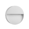 LED фасадна луна за външен монтаж VK LEADING LIGHT VK/02057/W/W CLIO 4,5W 3000K IP54 WHITE ROUND FACADE WALL LAMP