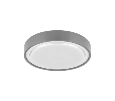 LED фасаден плафон VK LEADING LIGHT VK/02062/G/C LIMA 15W 4000K GREY ROUND SURFACE MOUNTING LAMP IP65