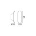VK LEADING LIGHT VK/02074/BR/W KERV 7W 3000K IP54 BROWN FACADE WALL LAMP