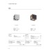 VK LEADING LIGHT VK/02075/G/W KID 12W 4 x 68° 3000K IP54 GREY CUBE FACADE WALL LAMP