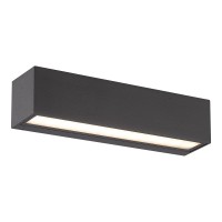 VK LEADING LIGHT VK/02083/AN/W DEMES 7W 3000K IP65 ANTHRACITE FACADE WALL LAMP