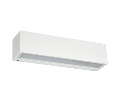 VK LEADING LIGHT VK/02083/W/W DEMES 7W 3000K IP65 WHITE FACADE WALL LAMP