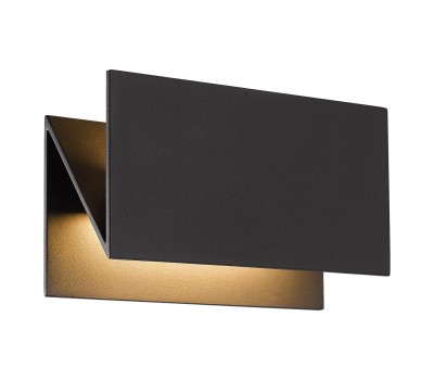 VK LEADING LIGHT VK/02085/AN/W IPOS 15W 3000K IP54 ANTHRACITE FACADE WALL LAMP