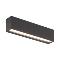 VK LEADING LIGHT VK/02105/AN/W DEMES 4W 3000K IP65 ANTHRACITE FACADE WALL LAMP