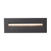 VK LEADING LIGHT VK/02108/AN/W IRVI 9W 3000K IP65 ANTHRACITE RECTANGULAR FACADE RECESSED LAMP