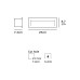 VK LEADING LIGHT VK/02108/AN/W IRVI 9W 3000K IP65 ANTHRACITE RECTANGULAR FACADE RECESSED LAMP