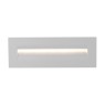 VK LEADING LIGHT VK/02108/W/W IRVI 9W 3000K IP65 WHITE RECTANGULAR FACADE RECESSED LAMP