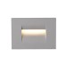 LED фасадна луна за вграждане в стена VK LEADING LIGHT VK/02109/G/W IRVI 4W 3000K IP65 GREY RECTANGULAR FACADE RECESSED LAMP