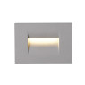 VK LEADING LIGHT VK/02109/G/W IRVI 4W 3000K IP65 GREY RECTANGULAR FACADE RECESSED LAMP