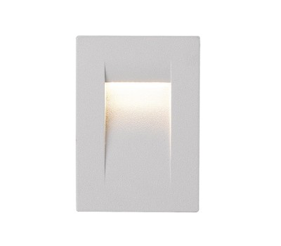 LED фасадна луна за вграждане в стена VK LEADING LIGHT VK/02110/W/W IRVI 5,2W 3000K IP65 WHITE RECTANGULAR FACADE RECESSED LAMP