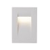 LED фасадна луна за вграждане в стена VK LEADING LIGHT VK/02110/W/W IRVI 5,2W 3000K IP65 WHITE RECTANGULAR FACADE RECESSED LAMP