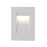 VK LEADING LIGHT VK/02110/W/W IRVI 5,2W 3000K IP65 WHITE RECTANGULAR FACADE RECESSED LAMP