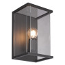 VK LEADING LIGHT VK/02125/AN GLASS 1 x15W E27 IP54 ANHRACITE FACADE WALL LAMP
