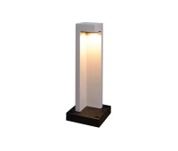 VK LEADING LIGHT VK/02131/G/W/45 TERRA 9W 3000K IP65 GREY CONCRETE BOLLARD LAMP