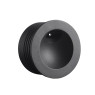 LED фасадна луна за вграждане в стена VK LEADING LIGHT VK/02147/B/W KAY 2W 3000K IP65 BLACK ROUND FACADE RECESSED LAMP