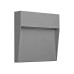 VK LEADING LIGHT VK/02149/AN/W CLIO 4W 3000K IP54 ANTHRACITE SQUARE FACADE WALL LAMP