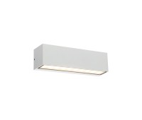 VK LEADING LIGHT VK/02192/W/W DEMES 10W 3000K IP54 WHITE FACADE WALL LAMP