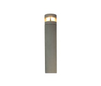 VK LEADING LIGHT VK/02197/G/W/99 TERRA 21W 3000K IP65 DARK GREY CONCRETE BOLLARD LAMP