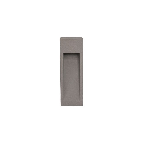 VK LEADING LIGHT VK/02198/G/W/45 TERRA 12W 3000K IP65 DARK GREY CONCRETE BOLLARD LAMP