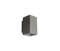 VK LEADING LIGHT VK/02202/G/W TERRA 13W 3000K IP65 DARK GREY CONCRETE FACADE WALL LAMP