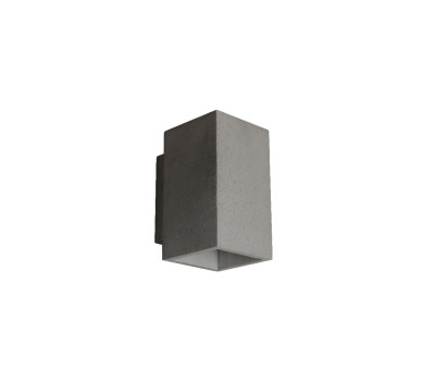 VK LEADING LIGHT VK/02202/G/W TERRA 13W 3000K IP65 DARK GREY CONCRETE FACADE WALL LAMP