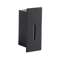LED фасадна луна за вграждане в стена VK LEADING LIGHT VK/02248/B/W FUNE 3W 3000K IP65 BLACK FACADE RECESSED LAMP