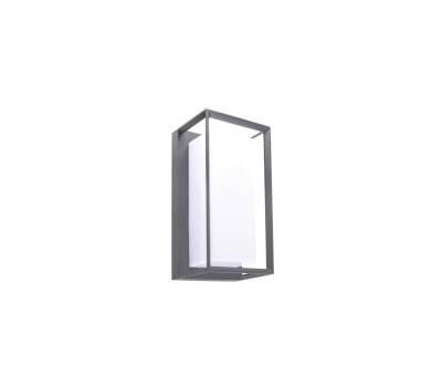 VK LEADING LIGHT VK/02267/WA/AN/W NEON 12W 3000K ANTHRACITE FACADE WALL LAMP IP65 VK LEADING LIGHT VK/02267/WA/AN/W NEON 12W 3000K ANTHRACITE FACADE WALL LAMP IP65