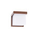 VK LEADING LIGHT VK/02268/WA/RB/W NEON 9W 3000K BROWN FACADE WALL LAMP IP65 VK LEADING LIGHT VK/02268/WA/RB/W NEON 9W 3000K BROWN FACADE WALL LAMP IP65