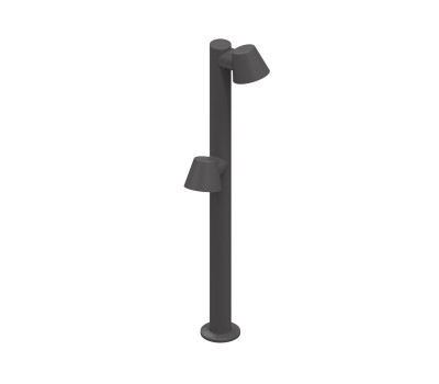 VK LEADING LIGHT VK/02273/AN/W/100/2 KOVER 2x12W 3000K ANTHRACITE GARDEN BOLLARD LAMP IP65 VK LEADING LIGHT VK/02273/AN/W/100/2 KOVER 2x12W 3000K ANTHRACITE GARDEN BOLLARD LAMP IP65