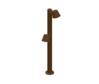 VK LEADING LIGHT VK/02273/RB/W/100/2 KOVER 2x12W 3000K RUST BROWN GARDEN BOLLARD LAMP IP65 VK LEADING LIGHT VK/02273/RB/W/100/2 KOVER 2x12W 3000K RUST BROWN GARDEN BOLLARD LAMP IP65