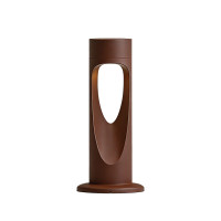 VK LEADING LIGHT VK/02275/RB/W/30 KORN 6W 3000K RUST BROWN GARDEN BOLLARD LAMP IP65 VK LEADING LIGHT VK/02275/RB/W/30 KORN 6W 3000K RUST BROWN GARDEN BOLLARD LAMP IP65