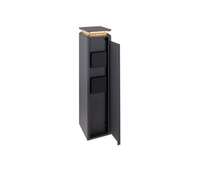 VK LEADING LIGHT VK/02288/AN/W RUN 10W 3000K ANTHRACITE GARDEN BOLLARD LAMP IP54 VK LEADING LIGHT VK/02288/AN/W RUN 10W 3000K ANTHRACITE GARDEN BOLLARD LAMP IP54