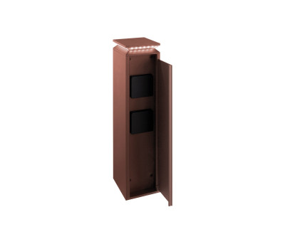 VK LEADING LIGHT VK/02288/RB/W RUN 10W 3000K RUST BROWN GARDEN BOLLARD LAMP IP54 VK LEADING LIGHT VK/02288/RB/W RUN 10W 3000K RUST BROWN GARDEN BOLLARD LAMP IP54