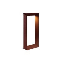 VK LEADING LIGHT VK/02289/RB/W/50 VOID 8.5W 3000K RUST BROWN GARDEN BOLLARD LAMP IP65