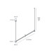 VK LEADING LIGHT VK/02300/PE/D/W-B/W IRIS 15W 3000K WHITE/BLACK PENDANT LAMP VK LEADING LIGHT VK/02300/PE/D/W-B/W IRIS 15W 3000K WHITE/BLACK PENDANT LAMP