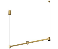 VK LEADING LIGHT VK/02300/PE/D/GD-B/W IRIS 15W 3000K GOLD/BLACK PENDANT LAMP
