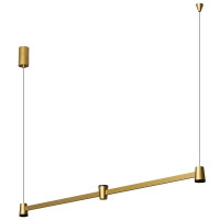 VK LEADING LIGHT VK/02300/PE/D/GD-B/W IRIS 15W 3000K GOLD/BLACK PENDANT LAMP VK LEADING LIGHT VK/02300/PE/D/GD-B/W IRIS 15W 3000K GOLD/BLACK PENDANT LAMP
