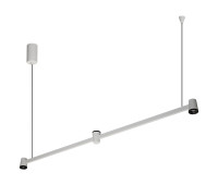 VK LEADING LIGHT VK/02300/PE/D/W-B/W IRIS 15W 3000K WHITE/BLACK PENDANT LAMP