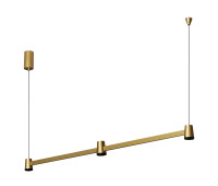 VK LEADING LIGHT VK/02301/PE/D/GD-B/W IRIS 15W 3000K GOLD/BLACK PENDANT LAMP