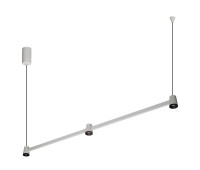 VK LEADING LIGHT VK/02301/PE/D/W-B/W IRIS 15W 3000K WHITE/BLACK PENDANT LAMP