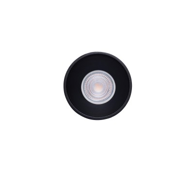 VK LEADING LIGHT VK/03012G/HQ/B LOUP BLACK 1 x GU10 ROUND RECESSED DOWNLIGHT