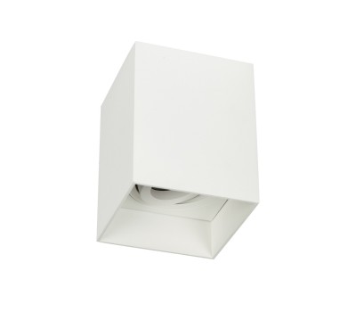 VK LEADING LIGHT VK/03055/W KEED WHITE GU10 CUBE ADJUSTABLE SURFACE MOUNTING LAMP