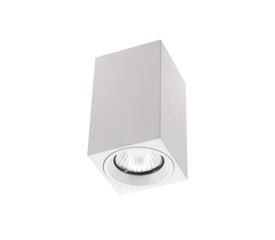 VK LEADING LIGHT VK/03057/W KEED WHITE GU10 CUBE SURFACE MOUNTING LAMP