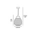 Пендел VK LEADING LIGHT VK/03068/PE/BR ICLA 1 x Е27 GLASS PENDANT LAMP