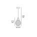 Пендел VK LEADING LIGHT VK/03069/PE/BR ICLA 1 x G9 GLASS PENDANT LAMP