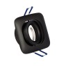 Луна за вграждане VK LEADING LIGHT VK/03071/B SMOO BLACK 1 x GU10 RECESSED SQUARE DOWNLIGHT