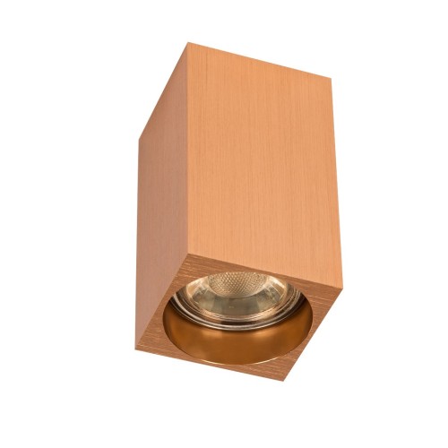 VK LEADING LIGHT VK/03090CE/COP TIA COPPER GU10 CUBE SURFACE MOUNTING LAMP