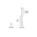 Пендел VK LEADING LIGHT VK/03105PE/B IGI 1 x GU10 BLACK PENDANT LAMP